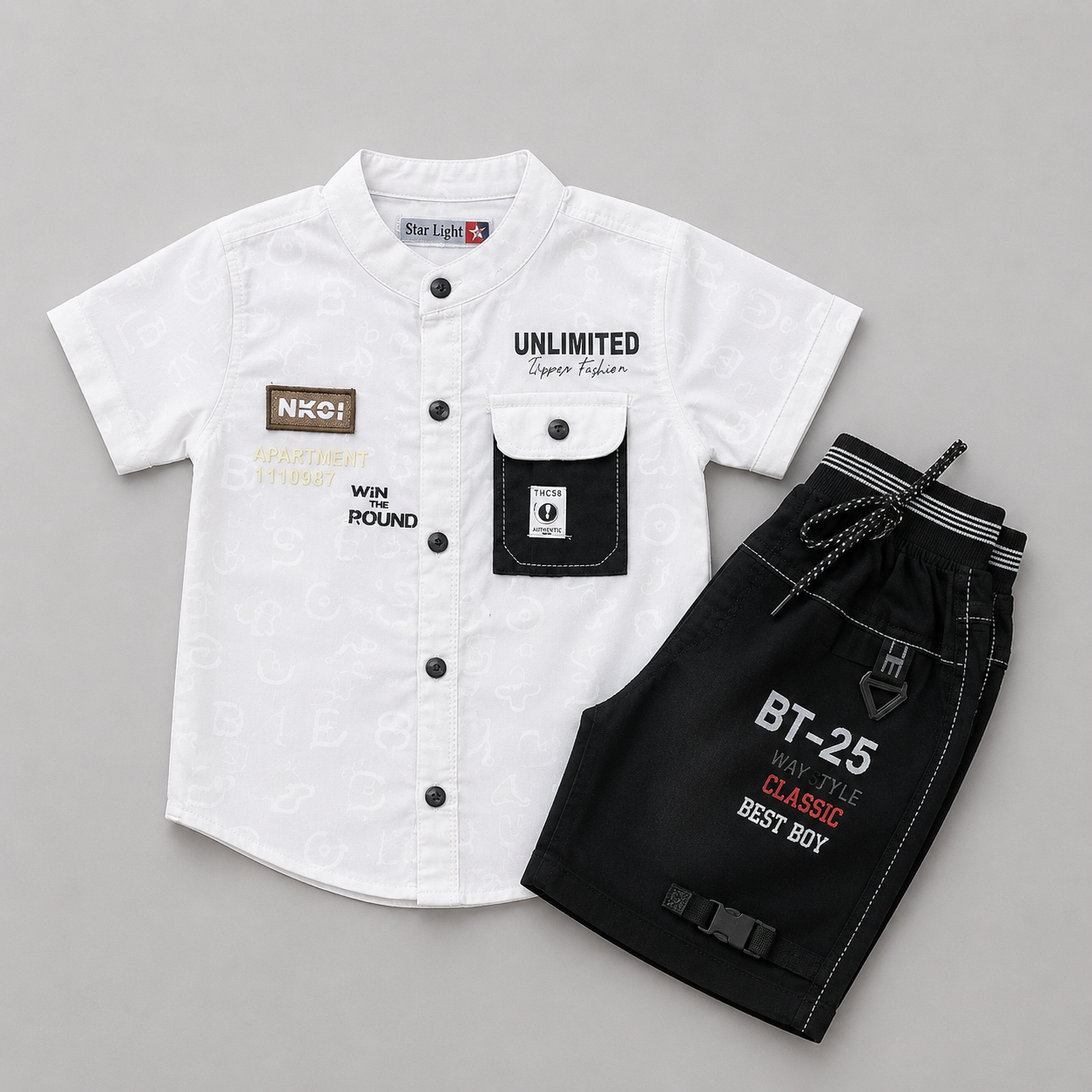 Unlimited Style Shirt Shorts Set