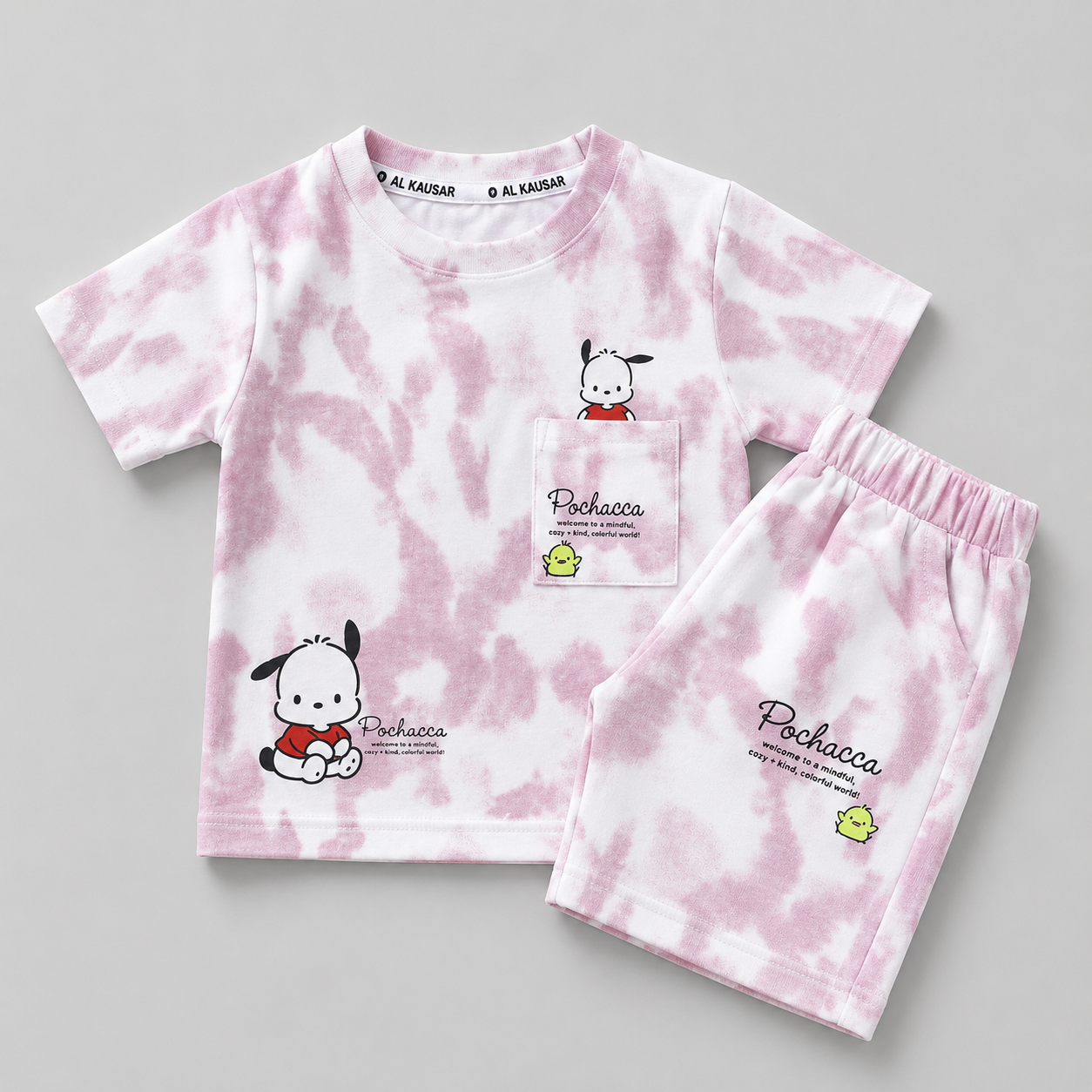 Pochacca Tie Dye Casual Kids Set