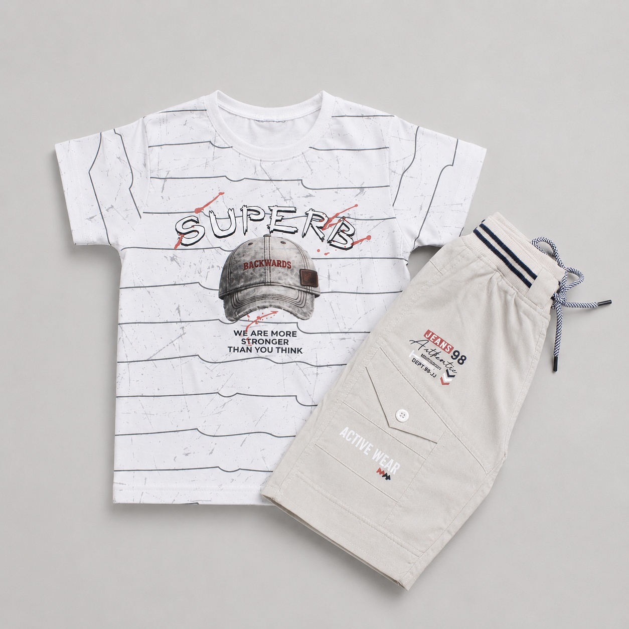 Superb Active Wear Boys Summer Set