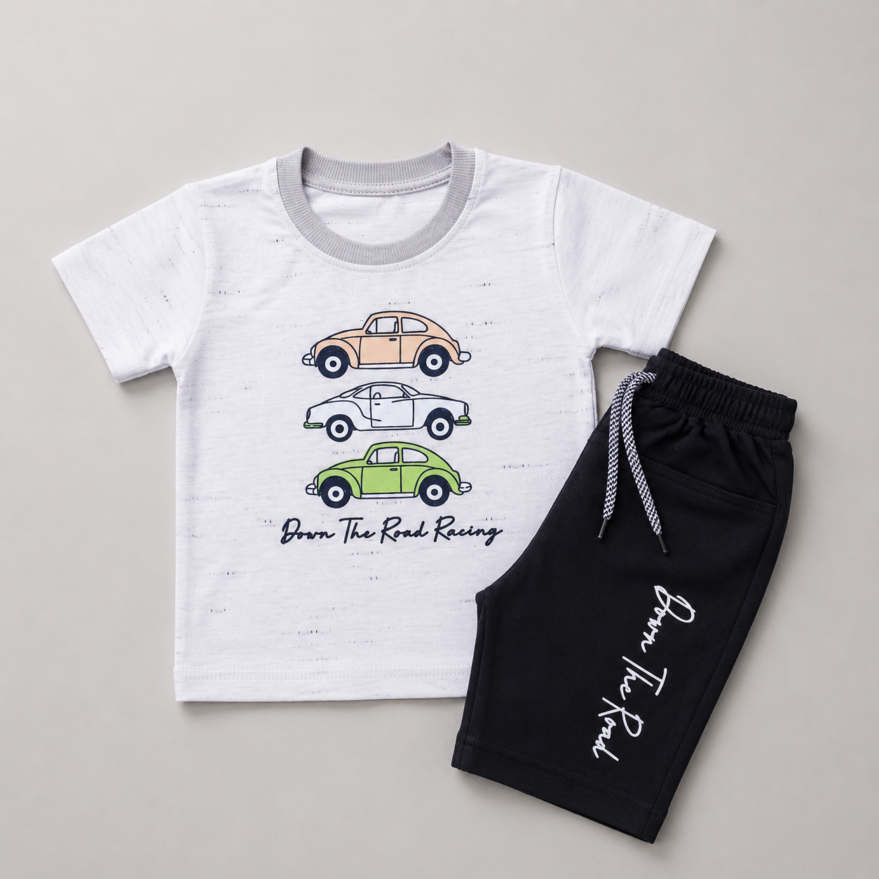Racing Cars Boys Casual Summer Set