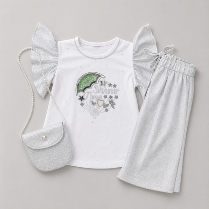 Shine Sparkle Party Girls Palazzo Set