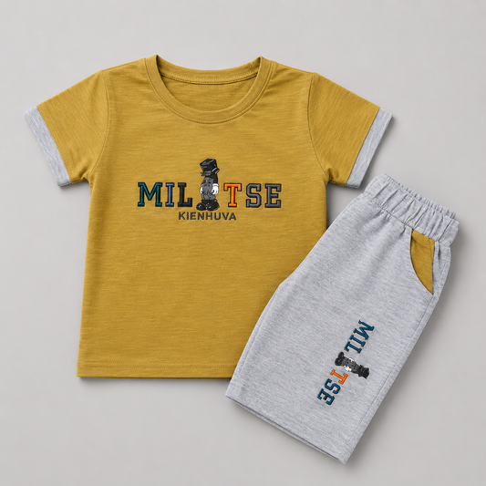Milotse Graphic Casual Summer Shorts Set