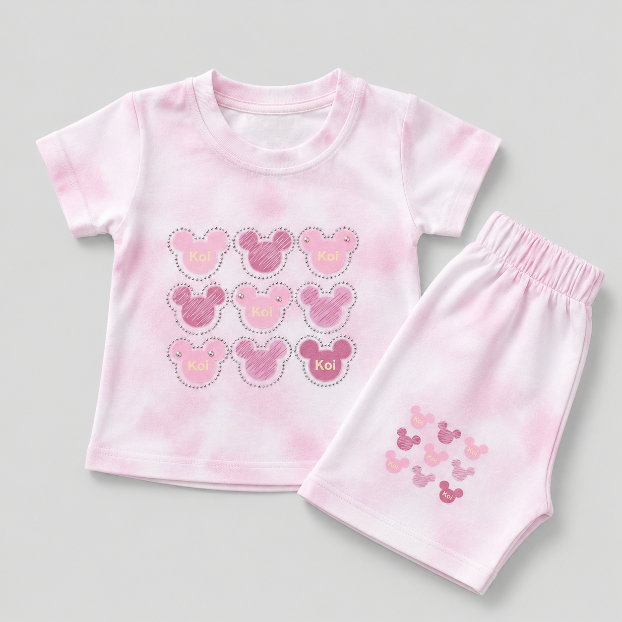Adorable Cartoon Printed Kids Co-Ord Set