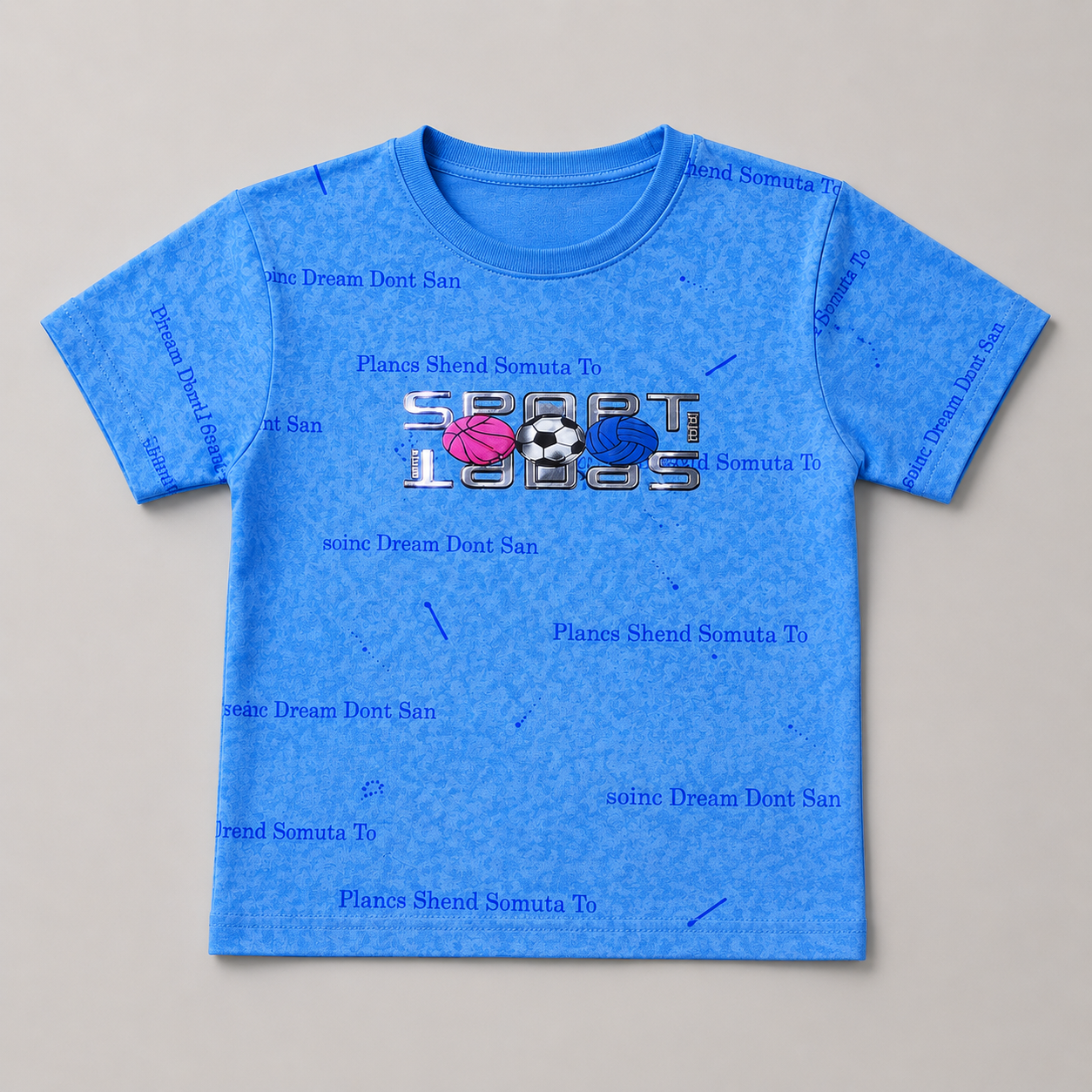 Sport Icons Graphic Casual T-Shirt