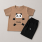 Cute Panda Boys Casual Summer Set
