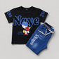 Naye Cartoon Denim Summer Outfit Set