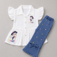 Elegant Beautiful Denim Girls Co-Ord Set