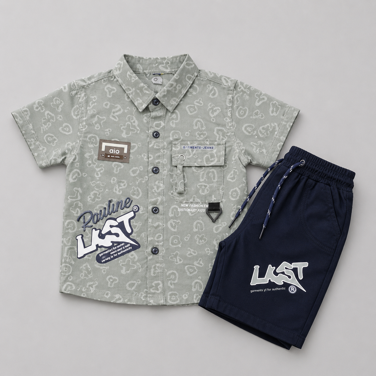 Urban Last Graphic Shirt Shorts Set