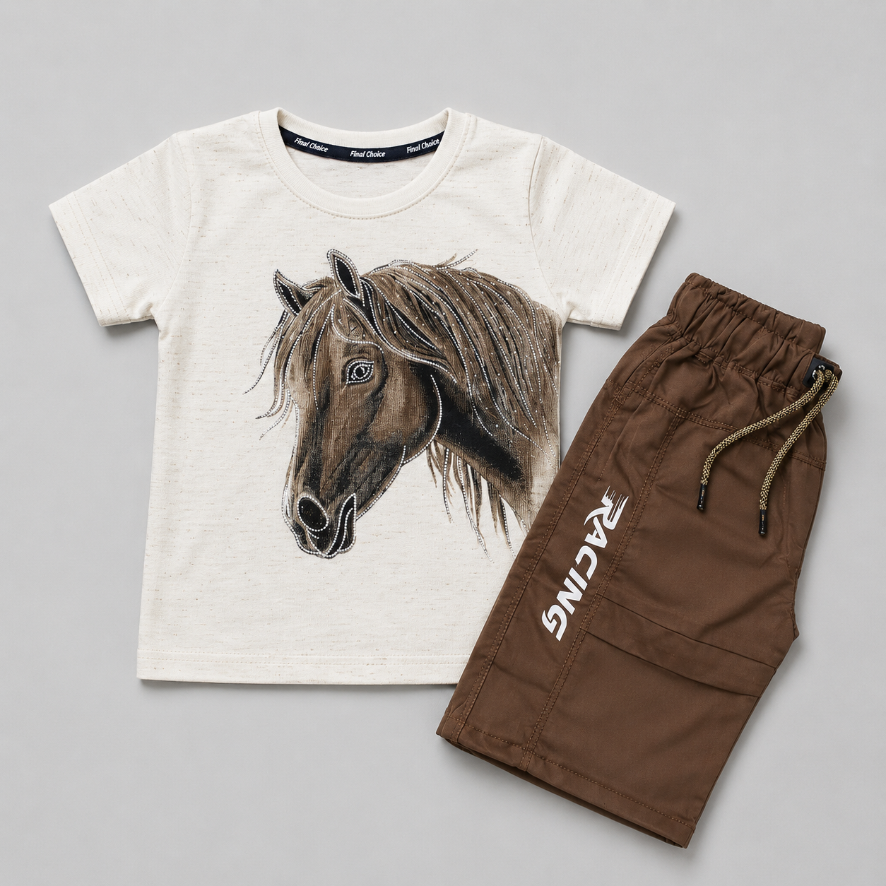 Wild Horse Graphic Casual Summer Set