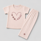 Elegant Blush Girls Summer Co-Ord Set
