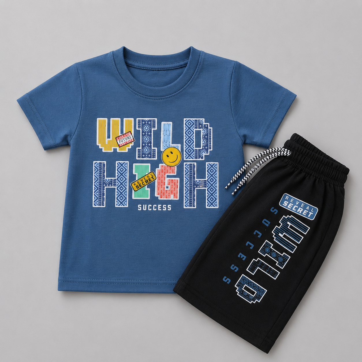 Wild High Graphic Shorts Summer Set