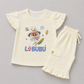 Labubu Doll Printed Girls Set