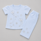 Elegant Pearl Floral Capri Girls Set