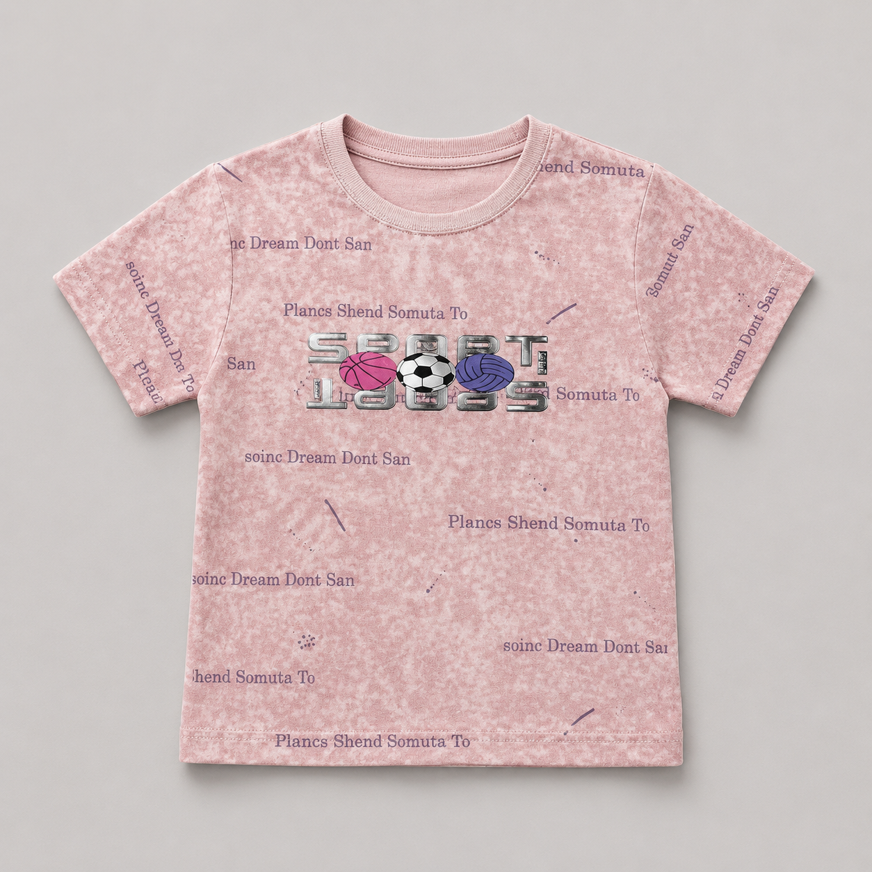 Sport Icons Graphic Casual T-Shirt