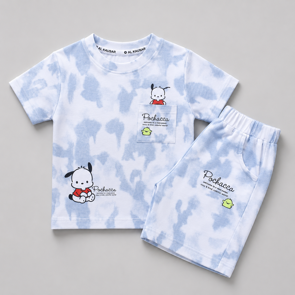Pochacca Tie Dye Casual Kids Set