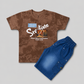 Streetwear Horse Ride Denim Kids Set