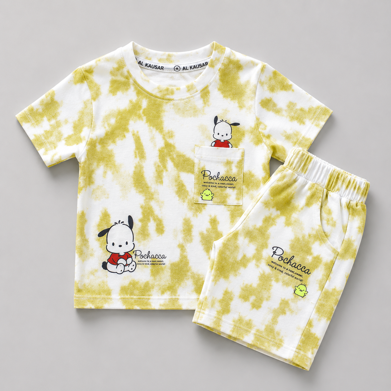 Pochacca Tie Dye Casual Kids Set