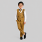 Boys Embroidered Waistcoat Formal Suit Set 7795