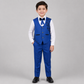 Boys Embroidered Waistcoat Formal Suit Set 7795