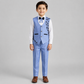 Boys Embroidered Waistcoat Formal Suit Set 7795