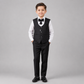 Boys Embroidered Waistcoat Formal Suit Set 7795