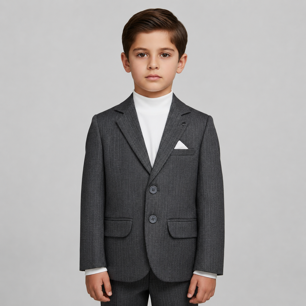Boys Textured Smart Casual Blazer GE7765