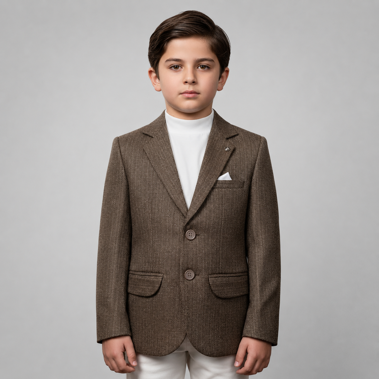 Boys Textured Smart Casual Blazer GE7765