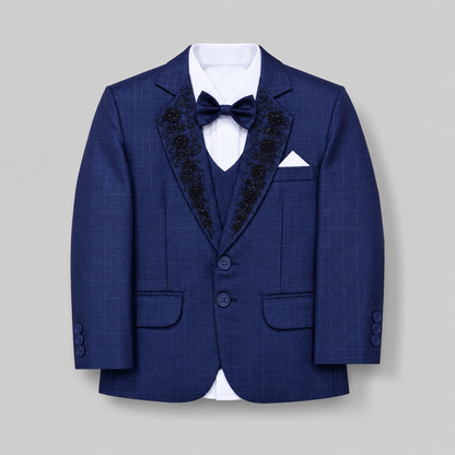 Royal Embroidered Boys Formal Five-Piece Suit GE7777