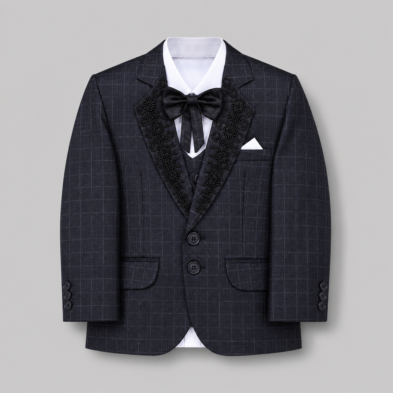 Royal Embroidered Boys Formal Five-Piece Suit GE7777