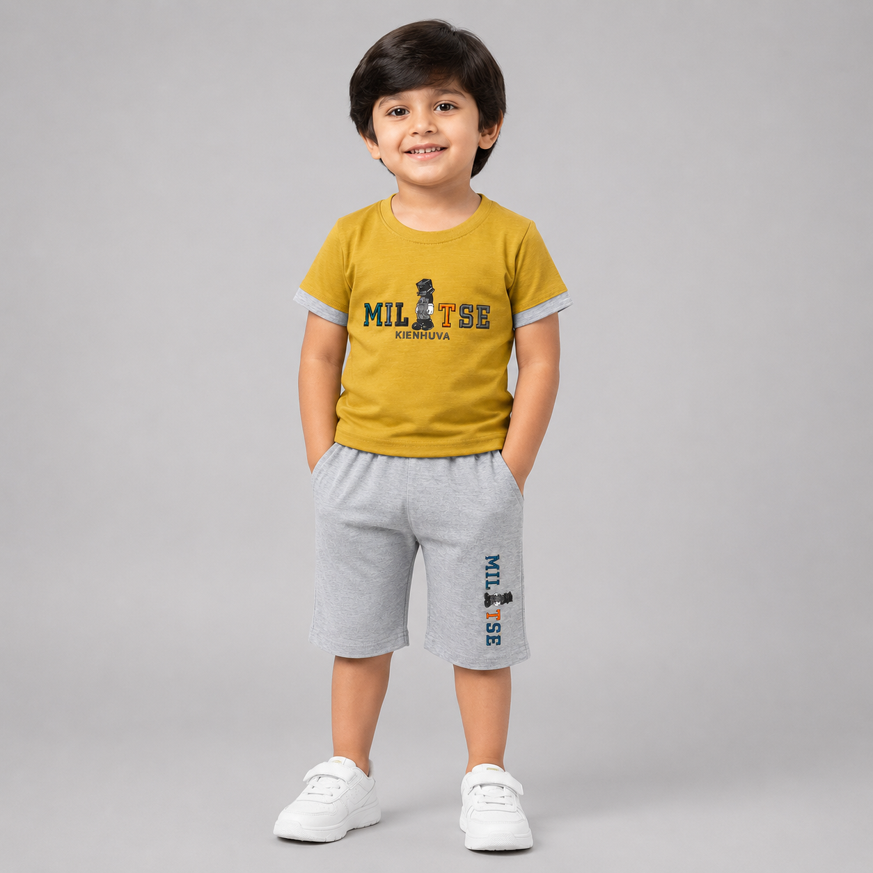 Milotse Graphic Casual Summer Shorts Set