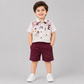 Smart Striped Boys Shirt & Shorts Co-Ord Set