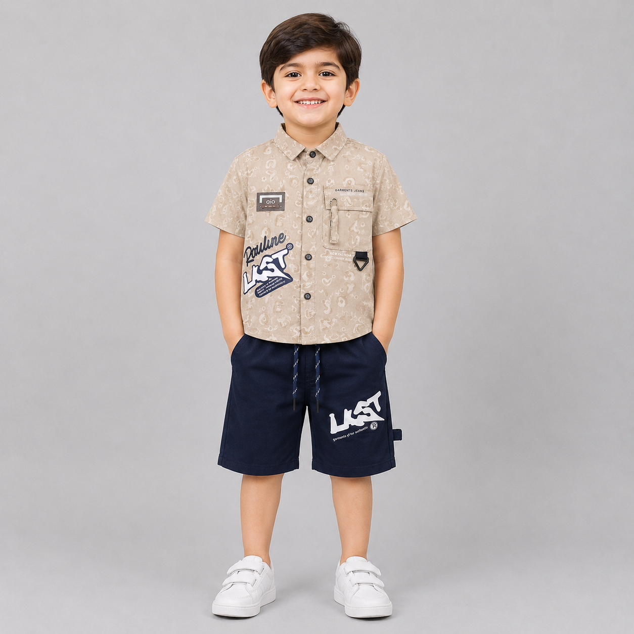 Urban Last Graphic Shirt Shorts Set
