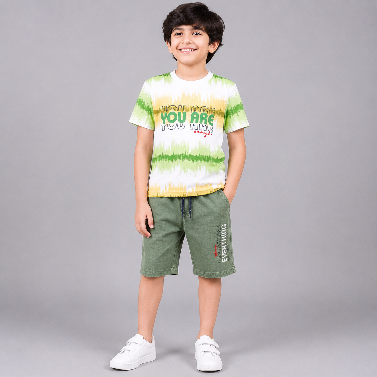 Trendy Boys Waves Graphic Summer Co-Ord Set