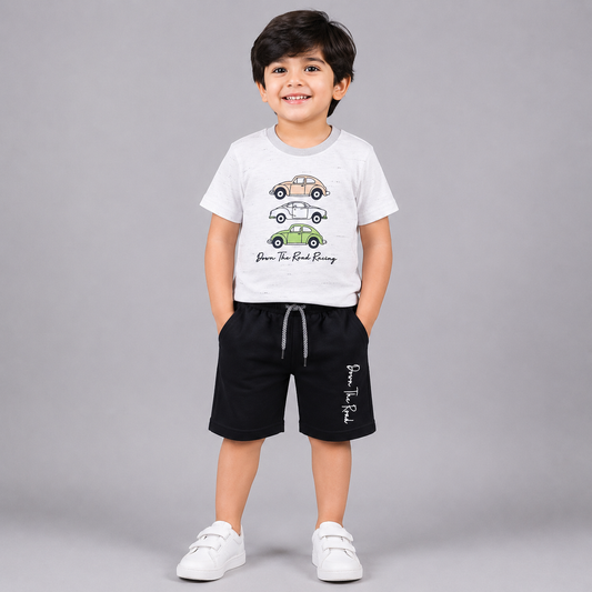 Racing Cars Boys Casual Summer Set