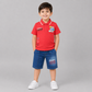 Cool Bear Polo Denim Shorts Set