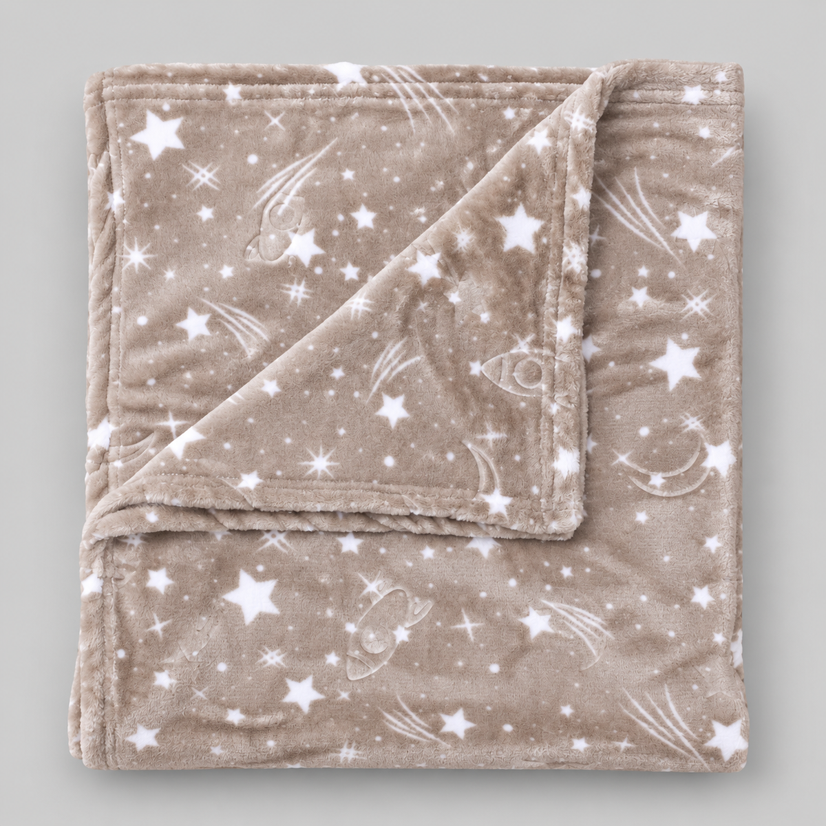 Soft Space Print Baby Winter Shawl