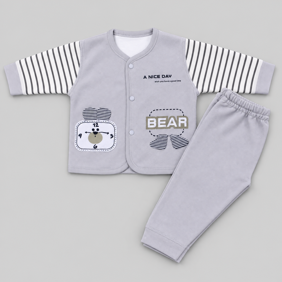 Baby Bear Warm Winter 2-Piece Outfit Set